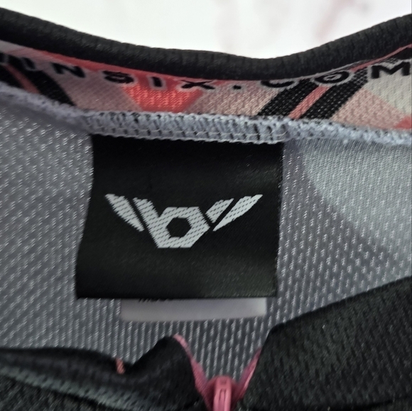 Twin Six Cycling Jersey Women XL Black Pink Plaid Skull Bike Zip Pockets Top - Picture 3 of 11